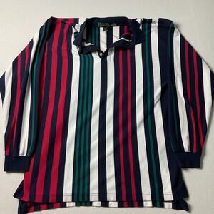 Knights Of Round Table Long Sleeve Polo Rugby Mens 2XLT